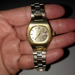 Gold Tone Seiko Dress Watch for Women